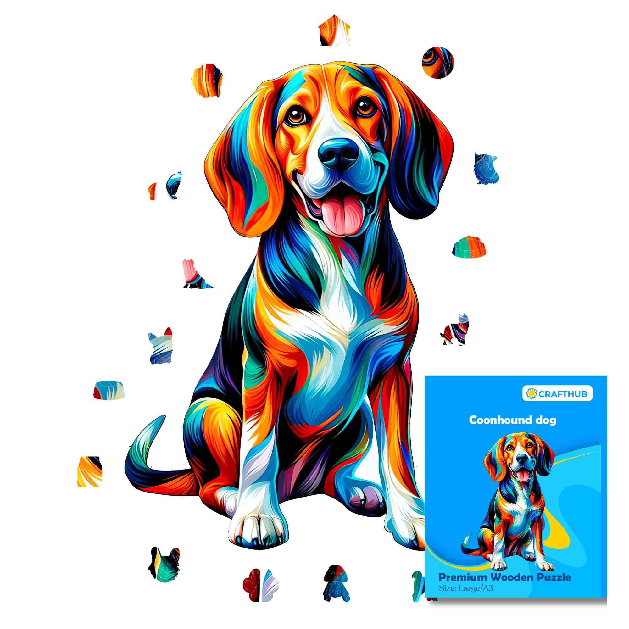 Coonhound Dog - Jigsaw Puzzle