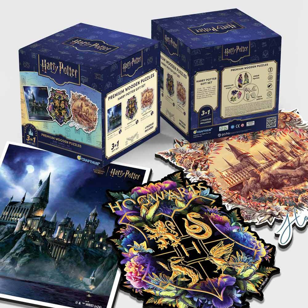 3-Pack HARRY POTTER™ - Wooden Jigsaw Puzzle Gift Set + Extra $20 OFF