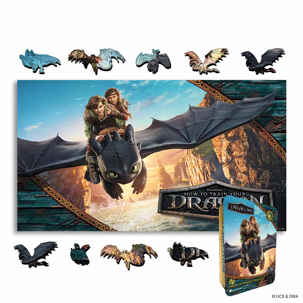 How to Train Your Dragon - Wooden Jigsaw Puzzle