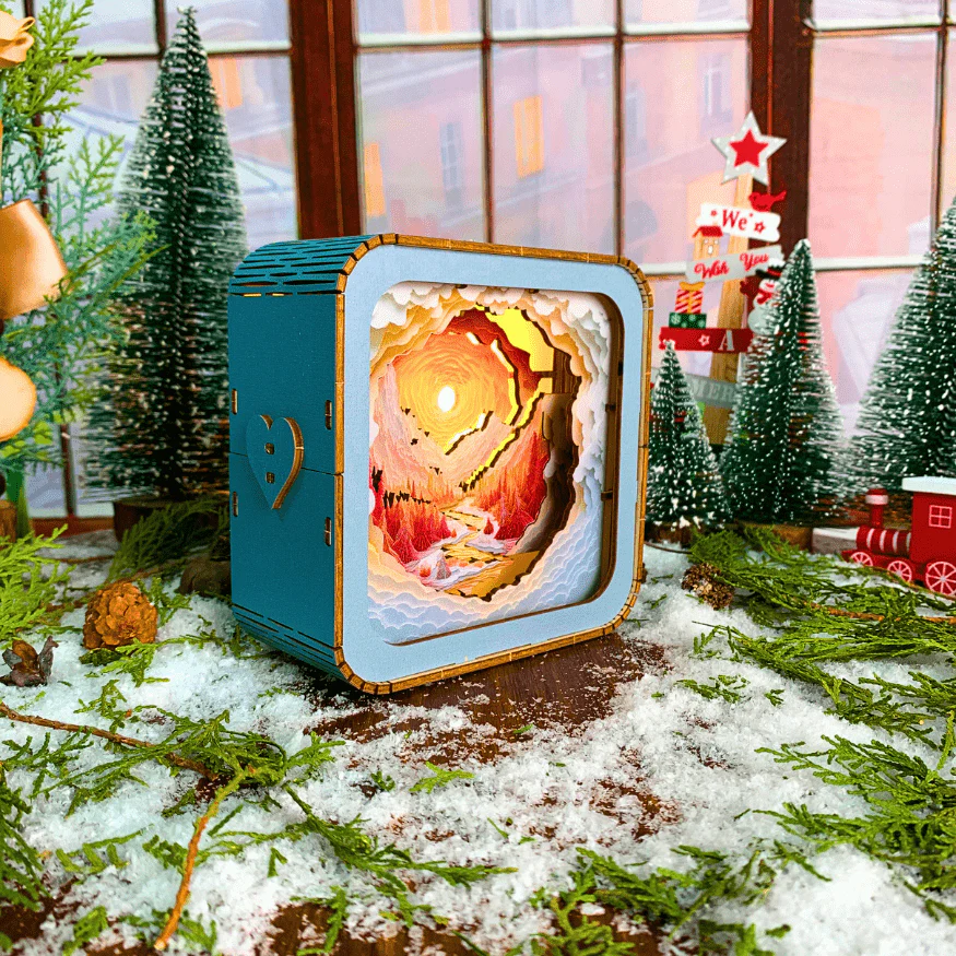 Snowy Forest - 3D Puzzle Night Lamp