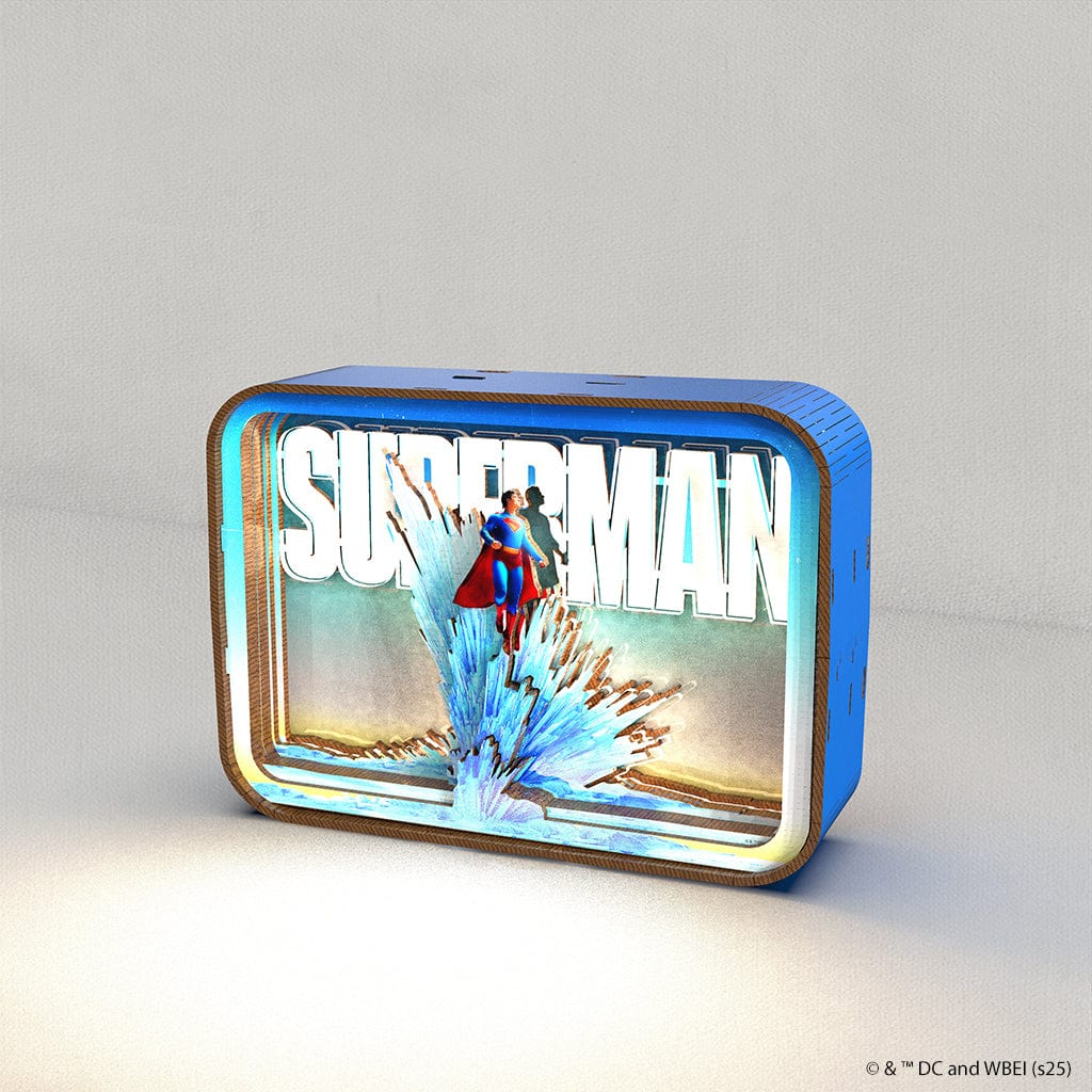 Superman - 3D DIY Wooden Puzzle Night Lamp
