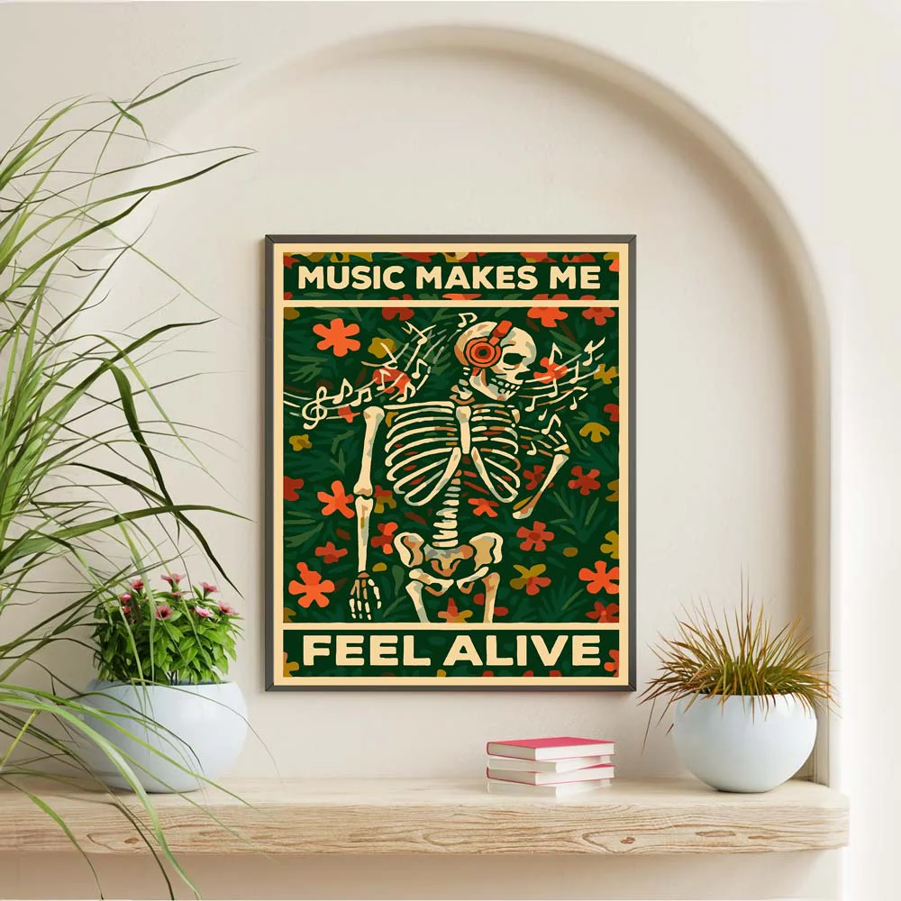 Music Makes Me Feel Alive - Paint By Numbers Kit