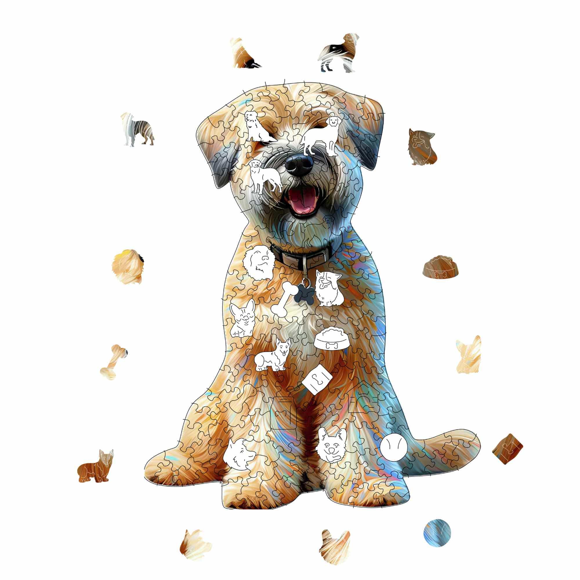 Wheaten Terrier Dog - Jigsaw Puzzle
