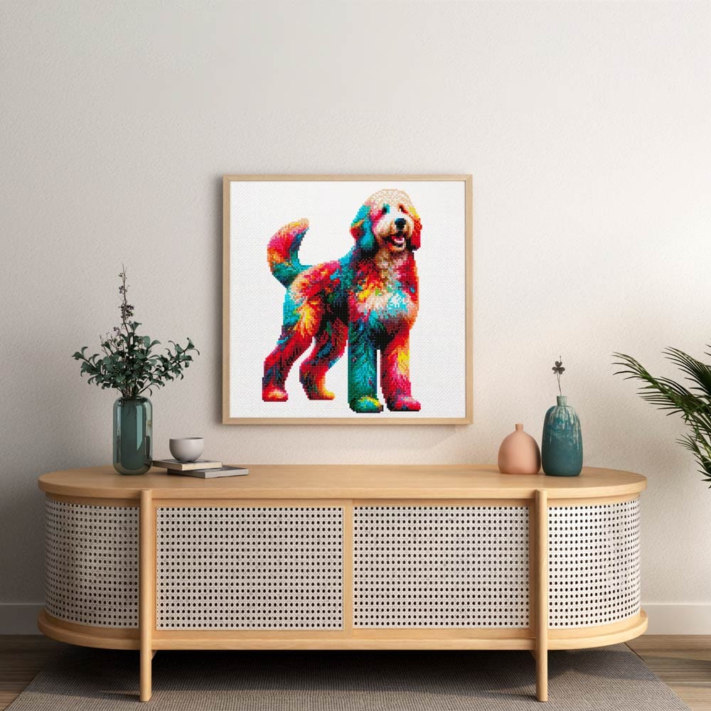 Bernedoodle Dog - Diamond Painting Kit