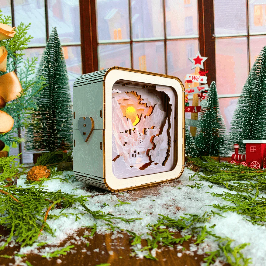 Snowy Coast - 3D Puzzle Night Lamp