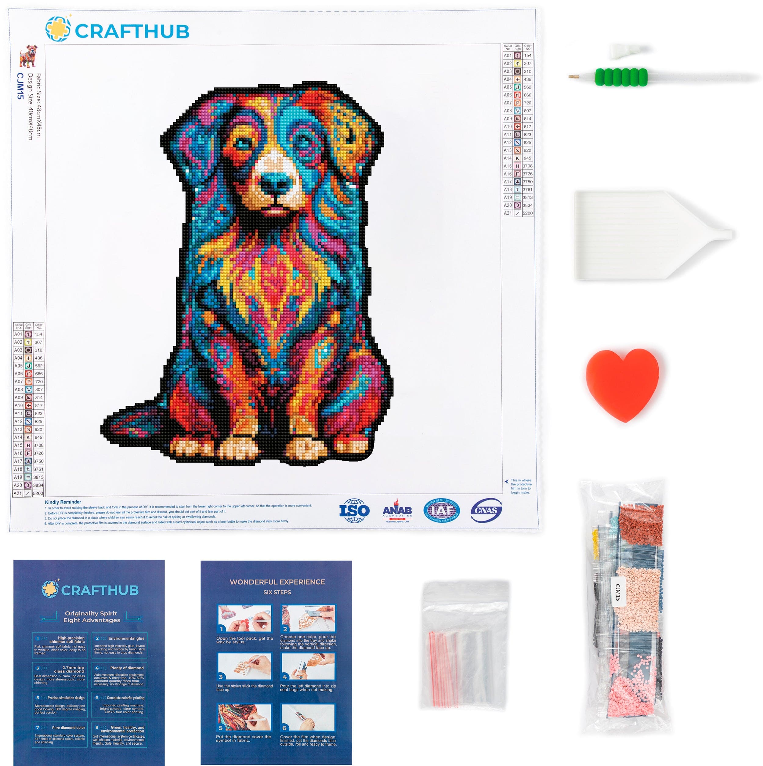 Australian Shepherd Dog - Diamond Painting Kit