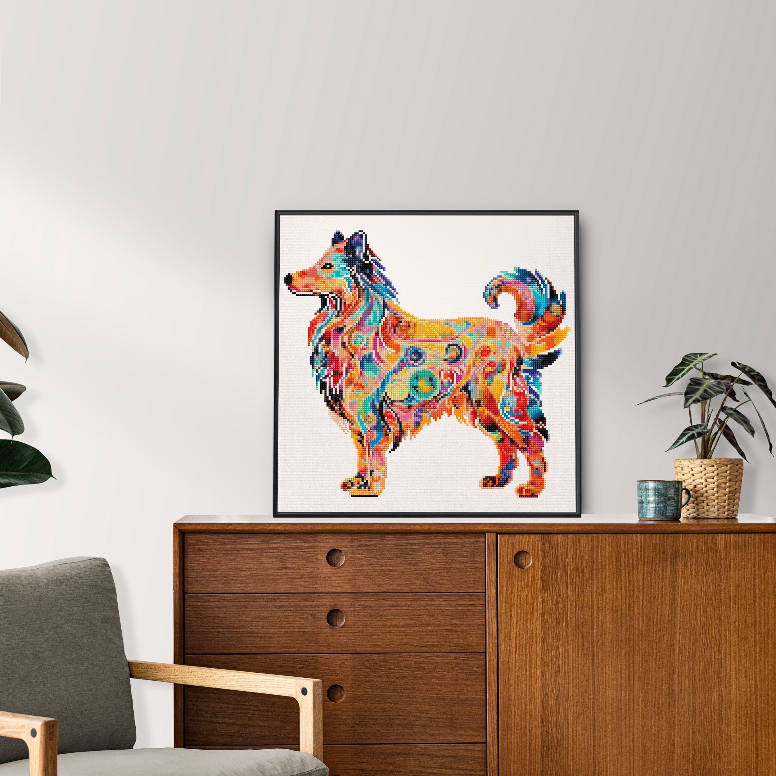 Rough Collie Dog - Diamond Painting Kit