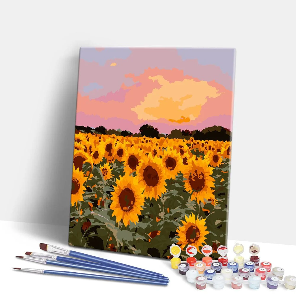 Sunflower Field - Paint By Numbers Kit