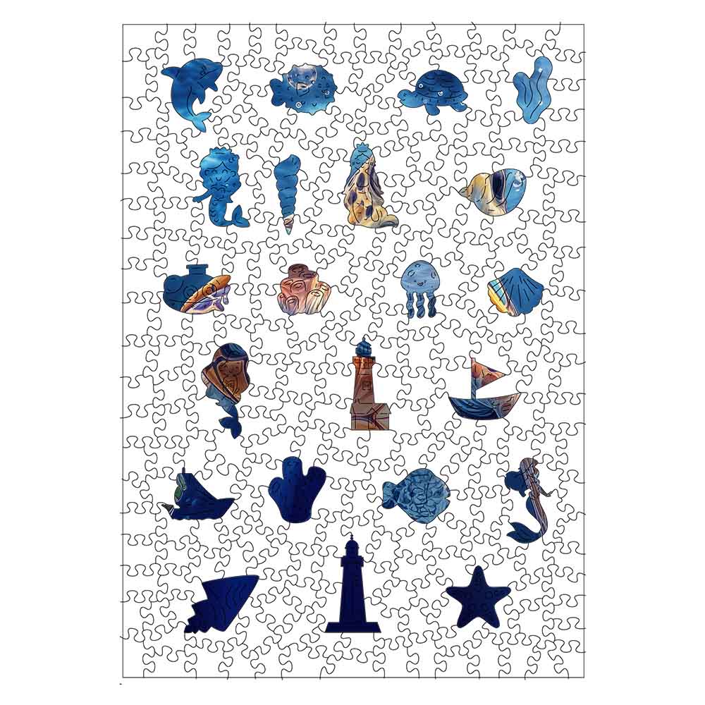 Blue Turtle - Jigsaw Puzzle