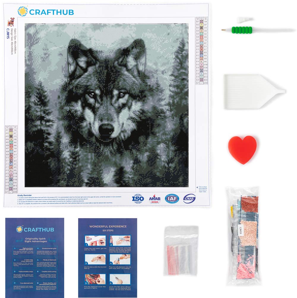 Lone Wolf - Diamond Painting Kit