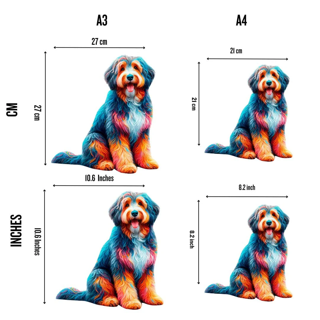 Aussiedoodle Dog - Jigsaw Puzzle