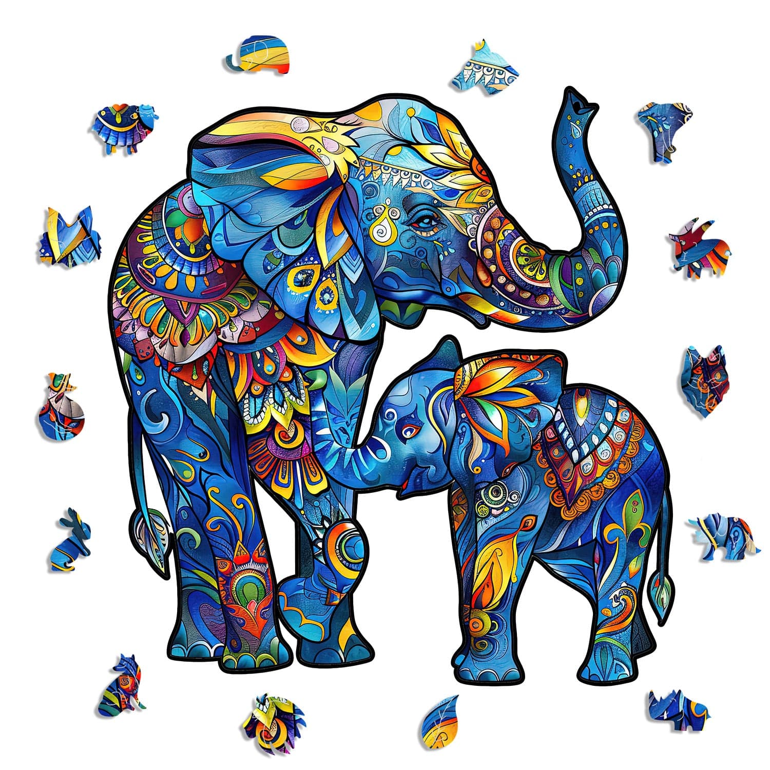 Elephant Family - Jigsaw Puzzle