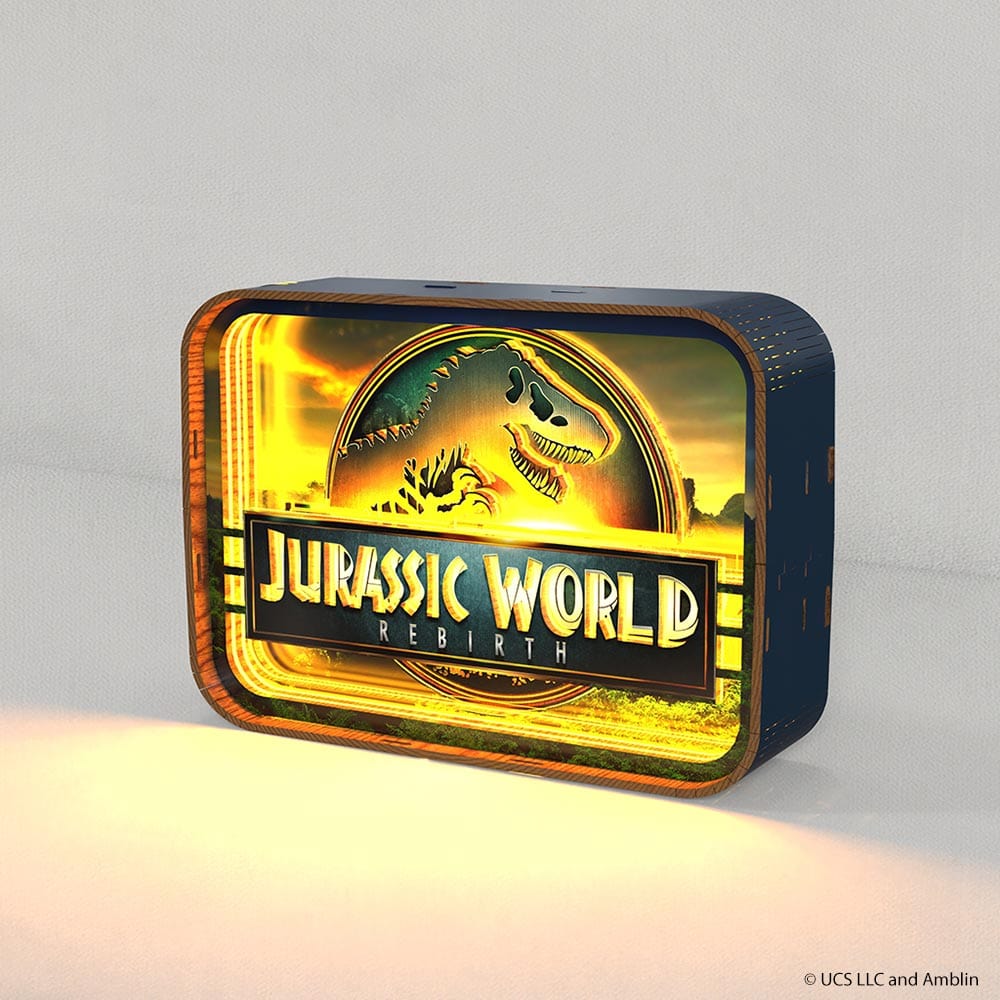 Jurassic World Rebirth - 3D DIY Wooden Puzzle Night Lamp