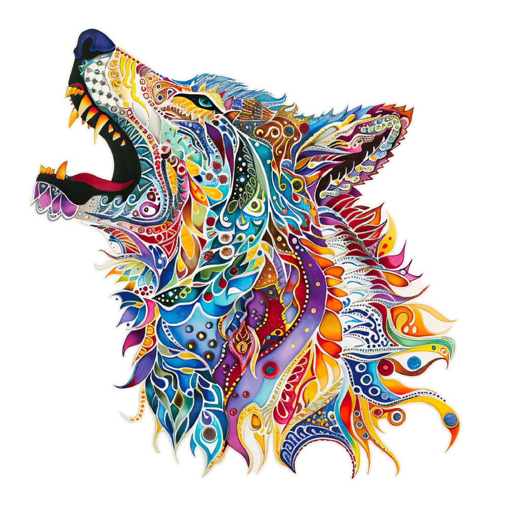 Howling Wolf - Jigsaw Puzzle