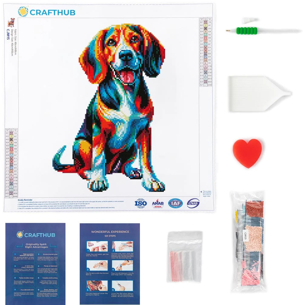 Coonhound Dog - Diamond Painting Kit