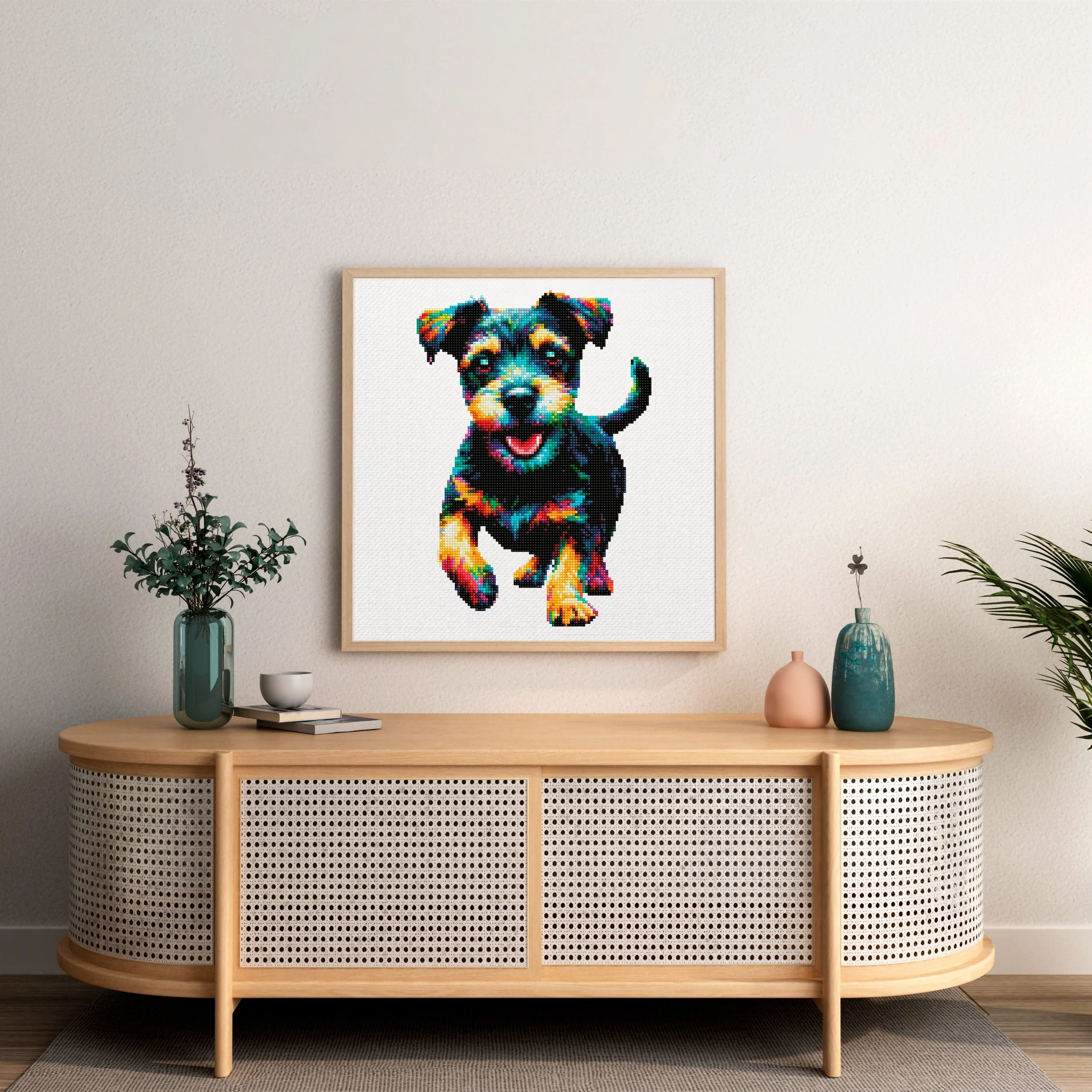 Patterdale Terrier Dog - Diamond Painting Kit