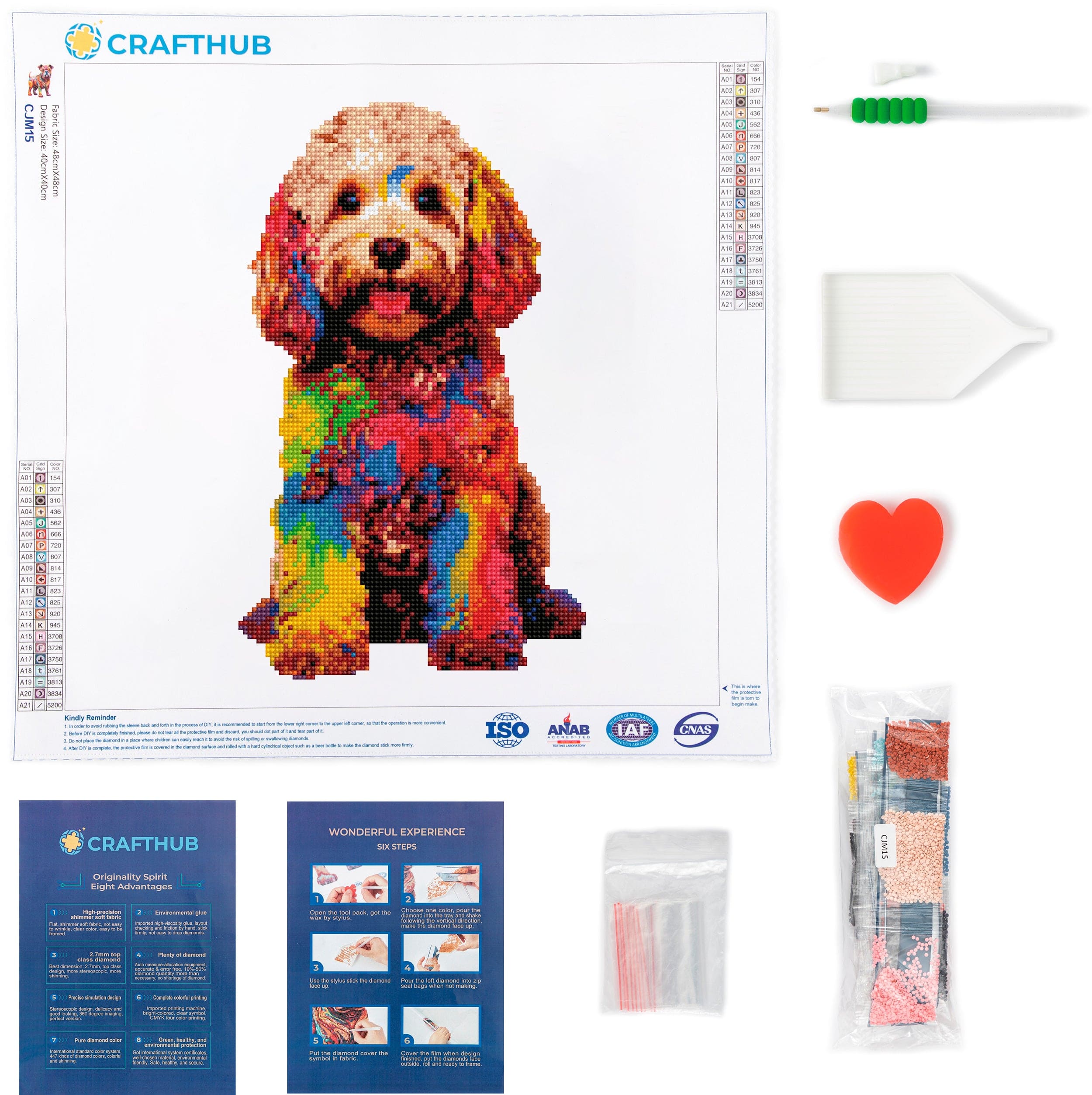 Cockapoo Dog - Diamond Painting Kit