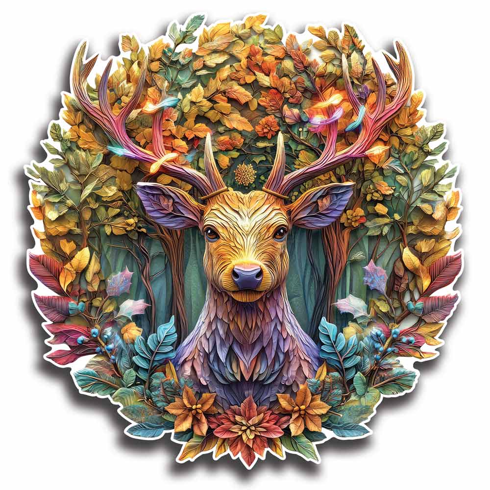Vibrant Deer - Jigsaw Puzzle