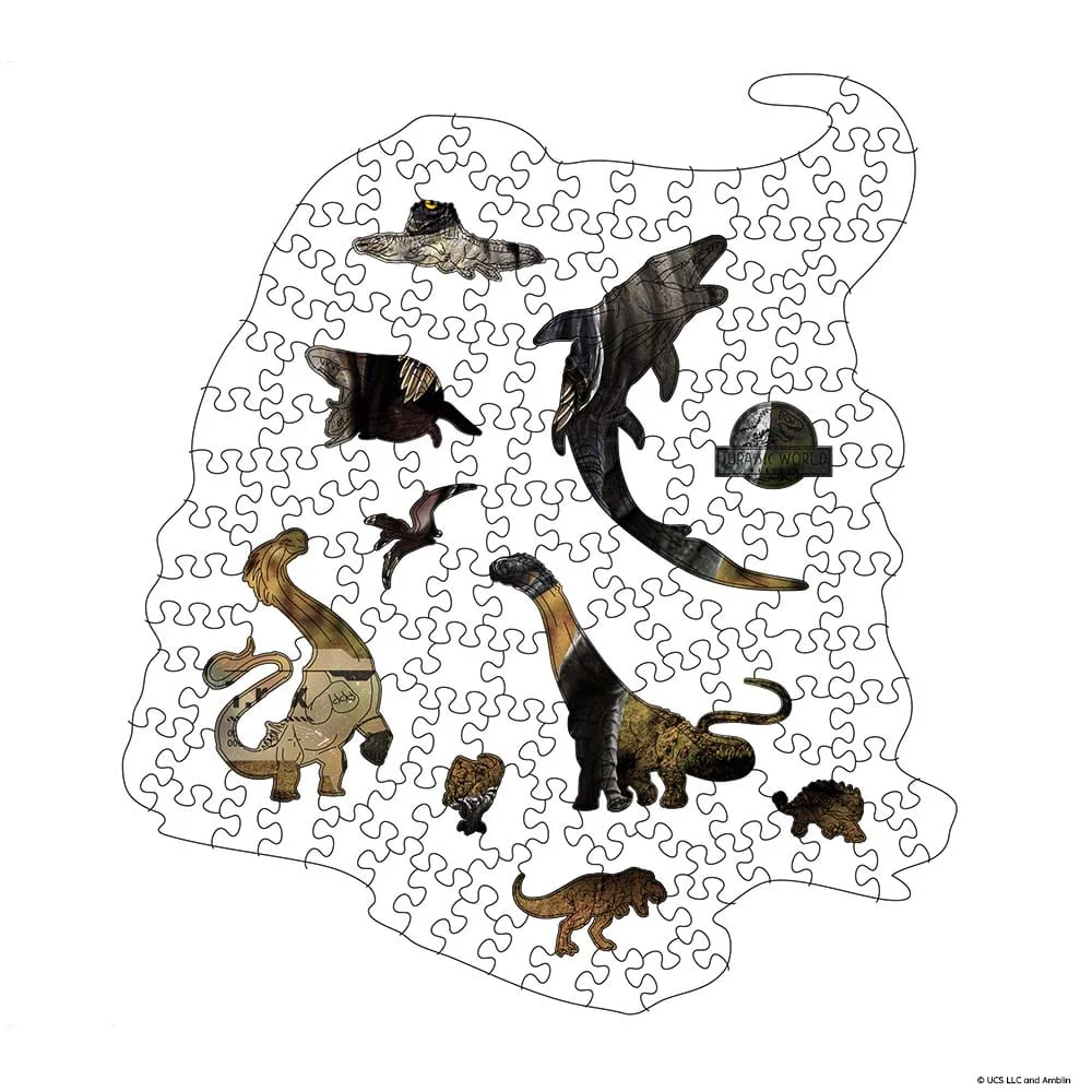 T. rex Rampage - Wooden Jigsaw Puzzle