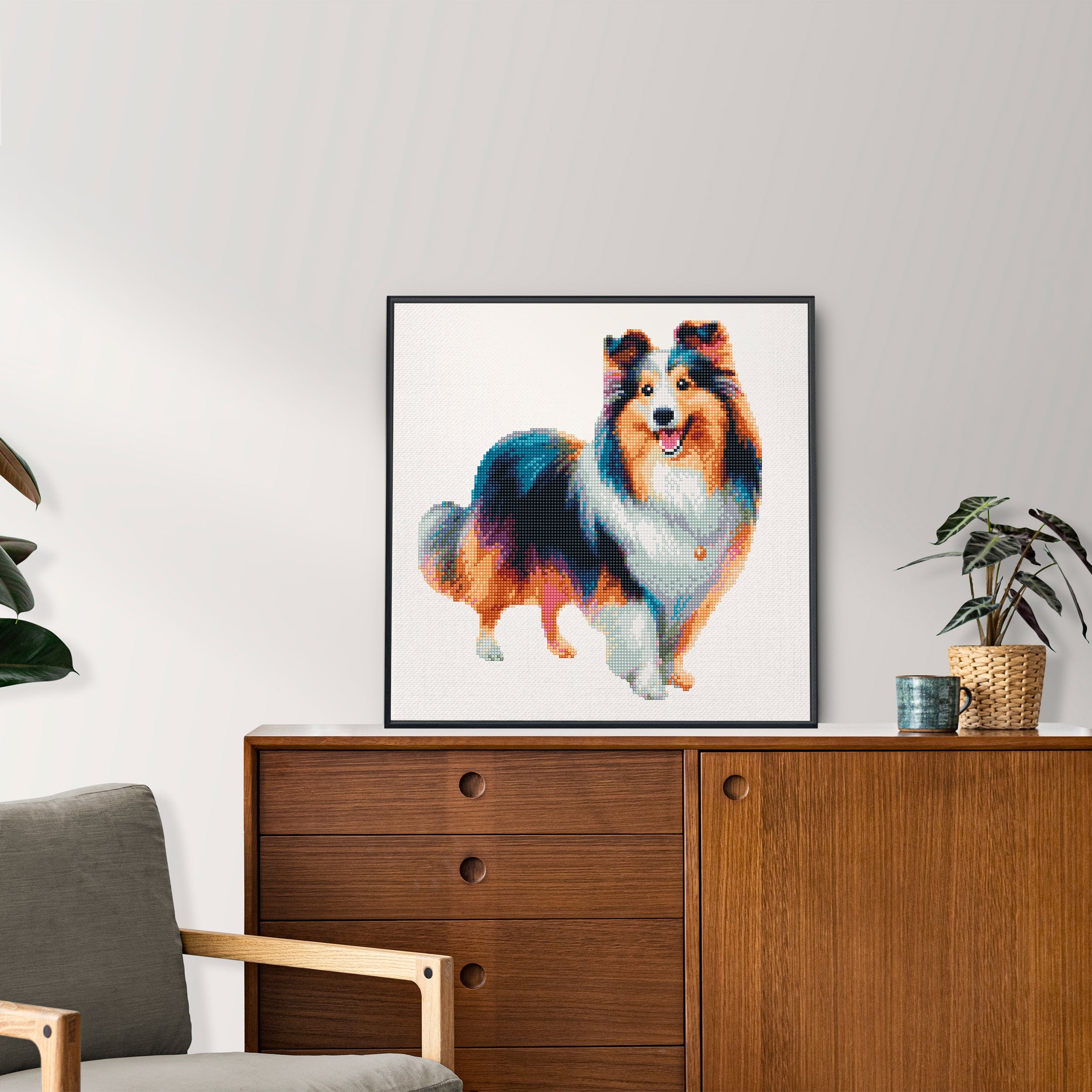 Shetland Sheepdog / Sheltie Dog - Diamond Painting Kit
