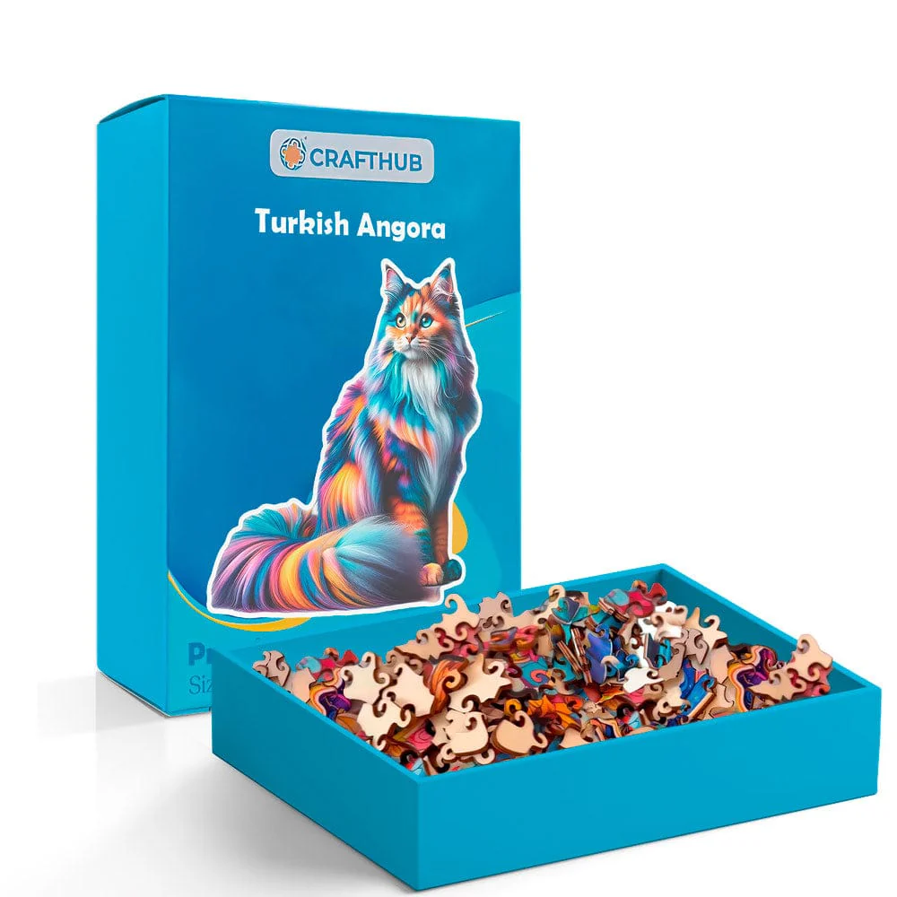 Turkish Angora Cat - Jigsaw Puzzle
