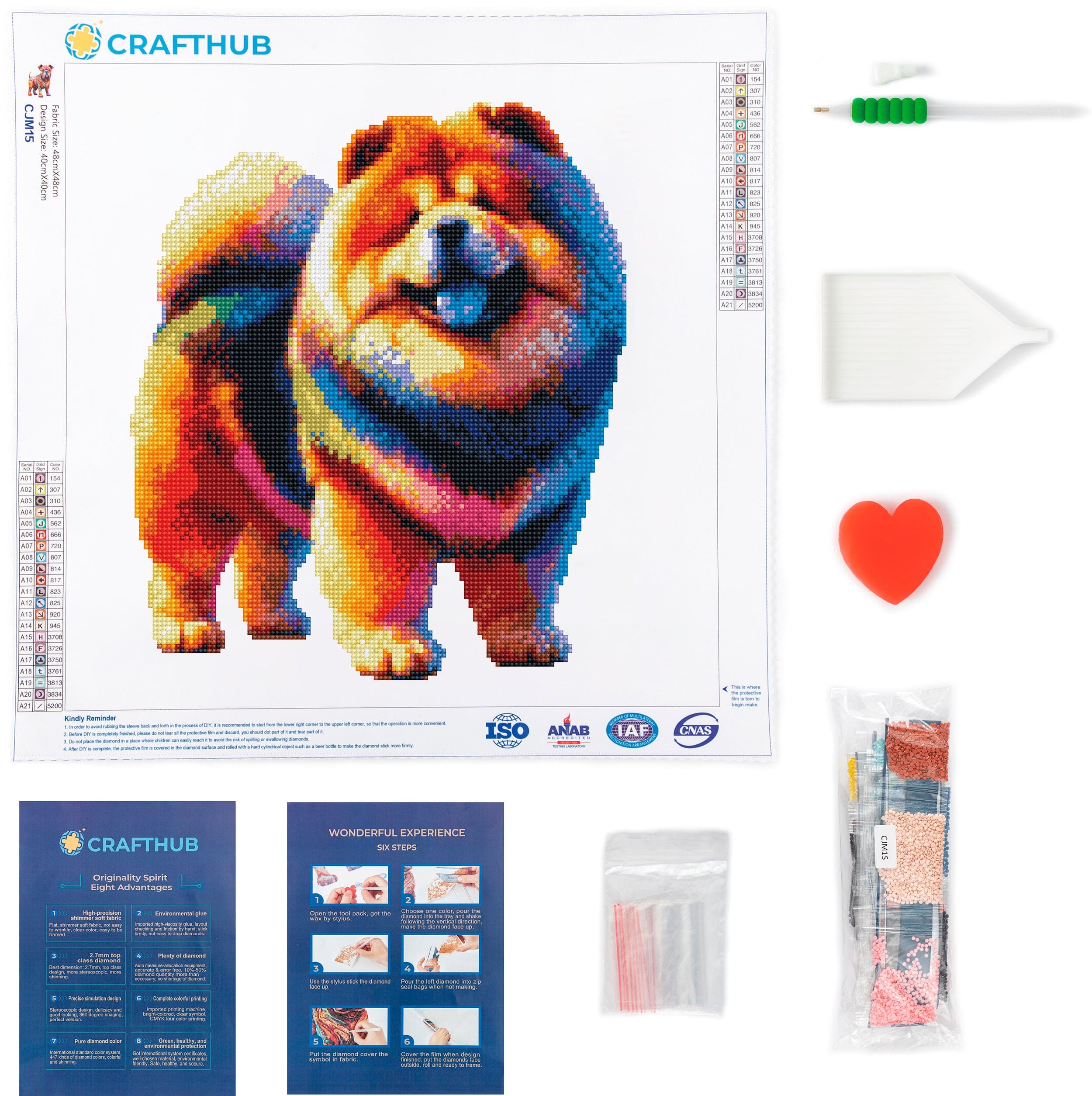 Chow Chow Dog - Diamond Painting Kit