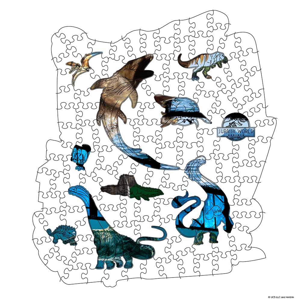Spinosaurus Attack - Wooden Jigsaw Puzzle