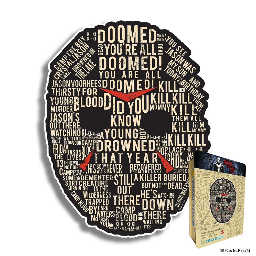 Jason Words of Fear - Wooden Jigsaw Puzzle
