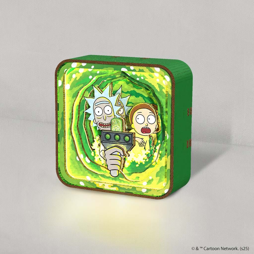 Rick and Morty Forever - 3D DIY Wooden Puzzle Night Lamp