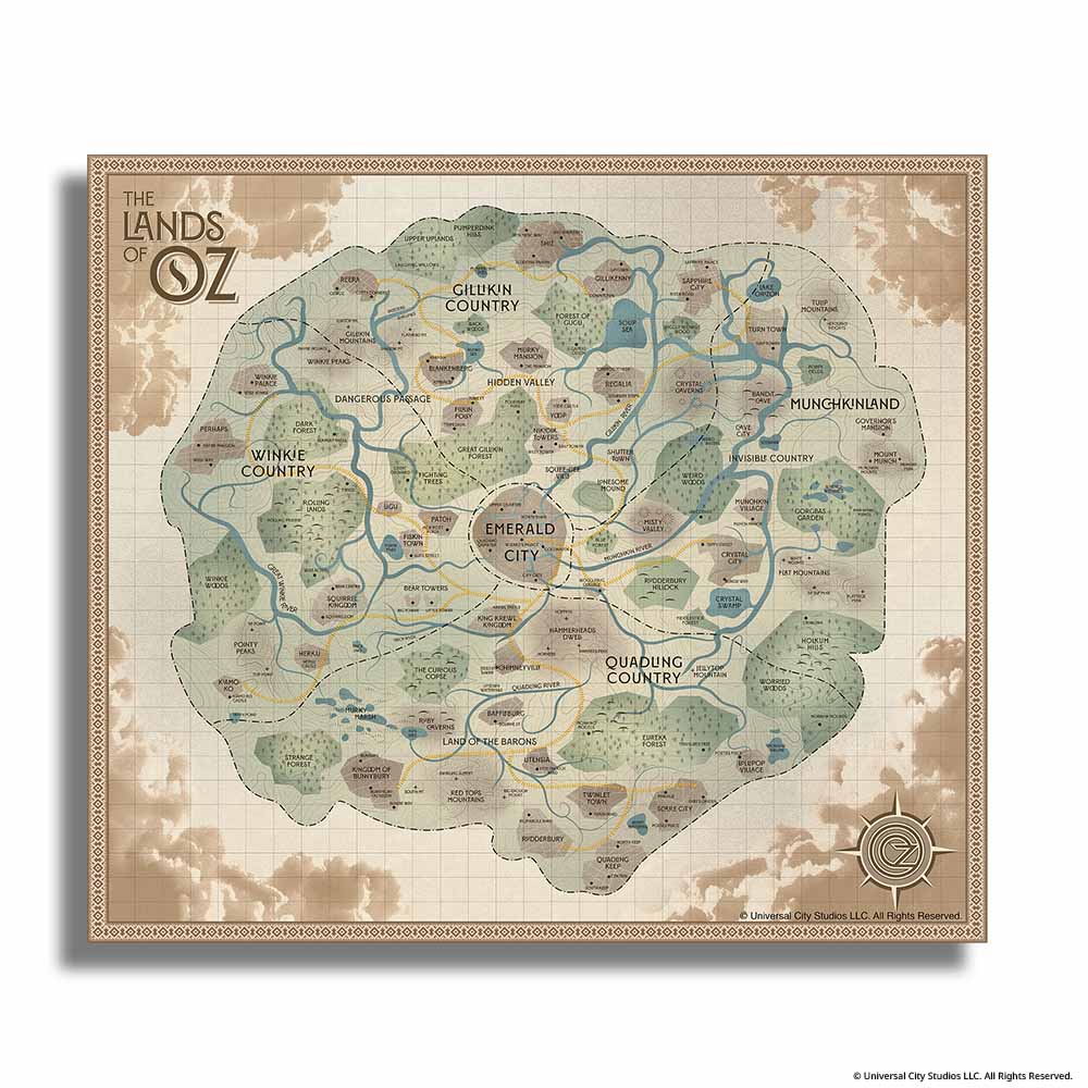 Wicked Map of Oz - Wooden Jigsaw Puzzle