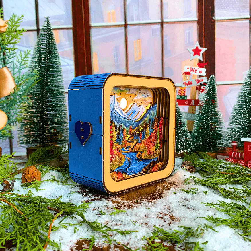 Vibrant Forest - 3D Puzzle Night Lamp