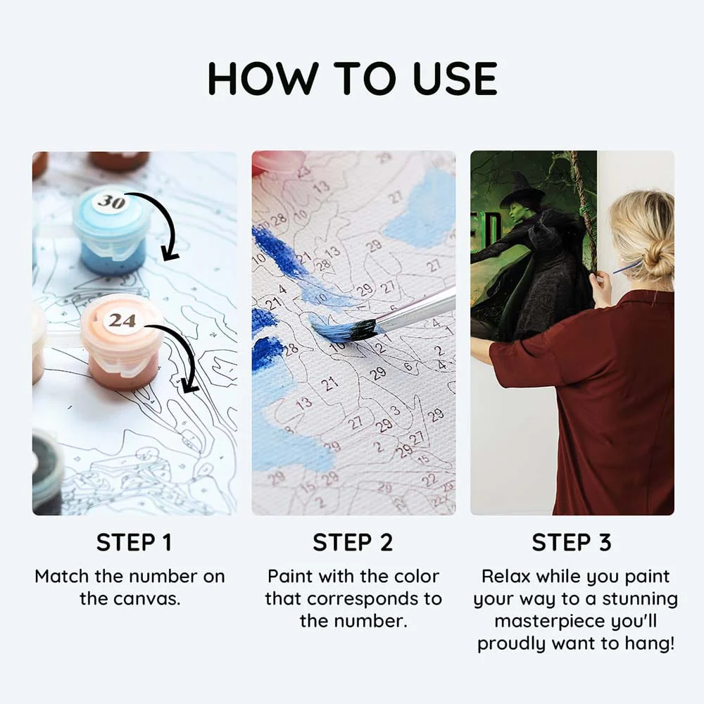 Wicked: Everyone Deserves The Chance To Fly - Paint By Numbers Kit