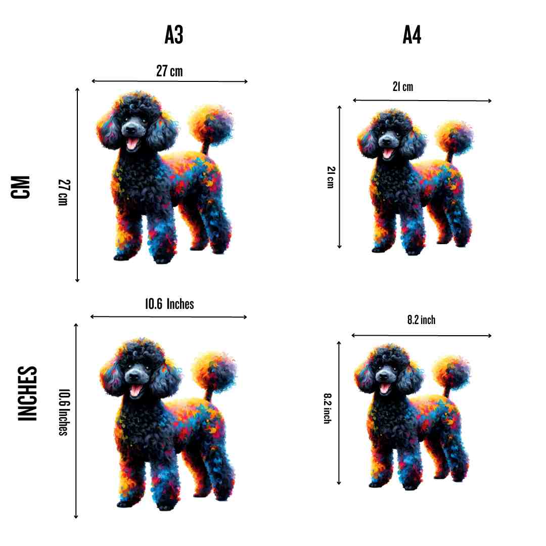 Black Poodle Dog - Jigsaw Puzzle