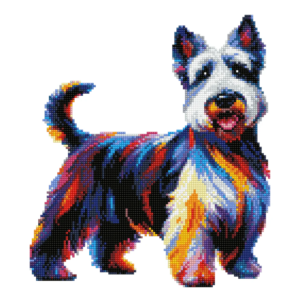 Scottish Terrier / Scottie Dog - Diamond Painting Kit