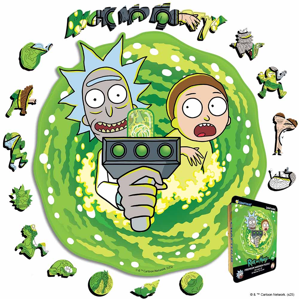 Rick and Morty Madness - Wooden Jigsaw Puzzle