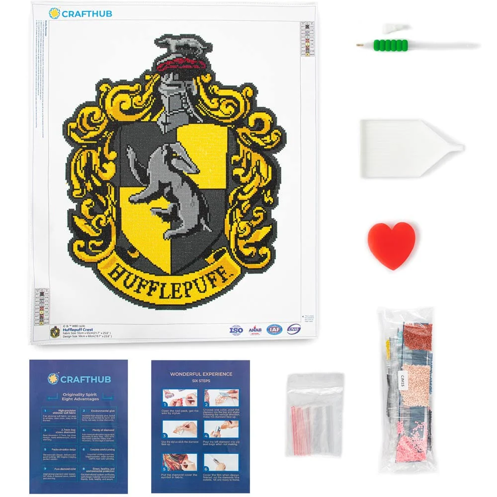 Hufflepuff Crest - Diamond Painting Kit