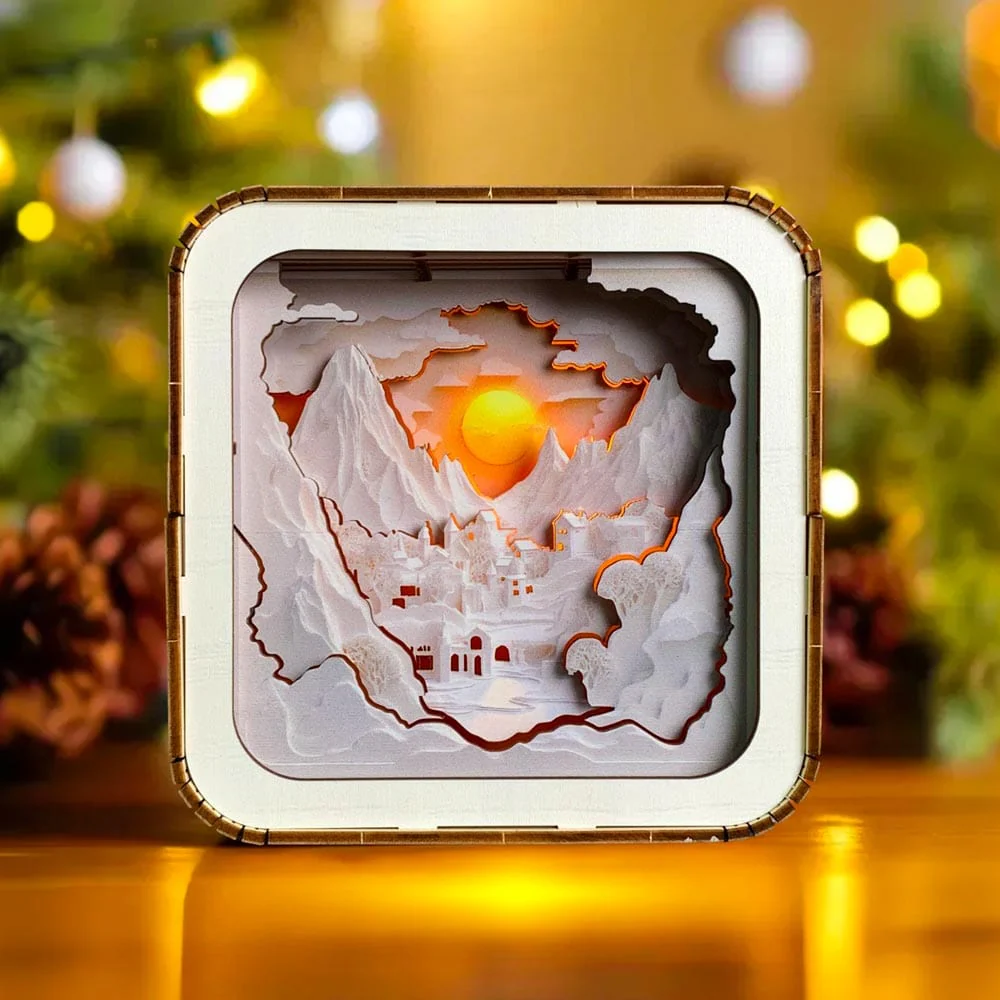 Snowy Coast - 3D Puzzle Night Lamp