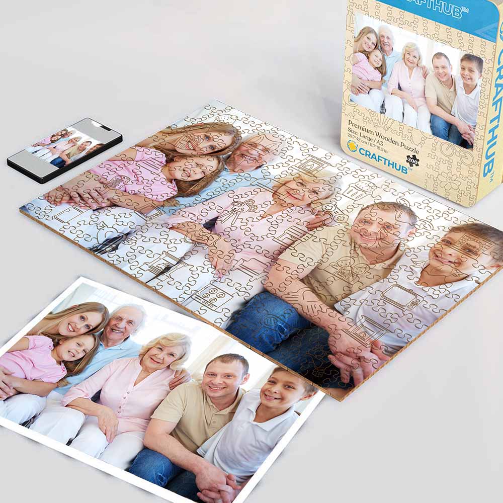 Personalized Wooden Jigsaw Puzzle – Family Life Whimsies