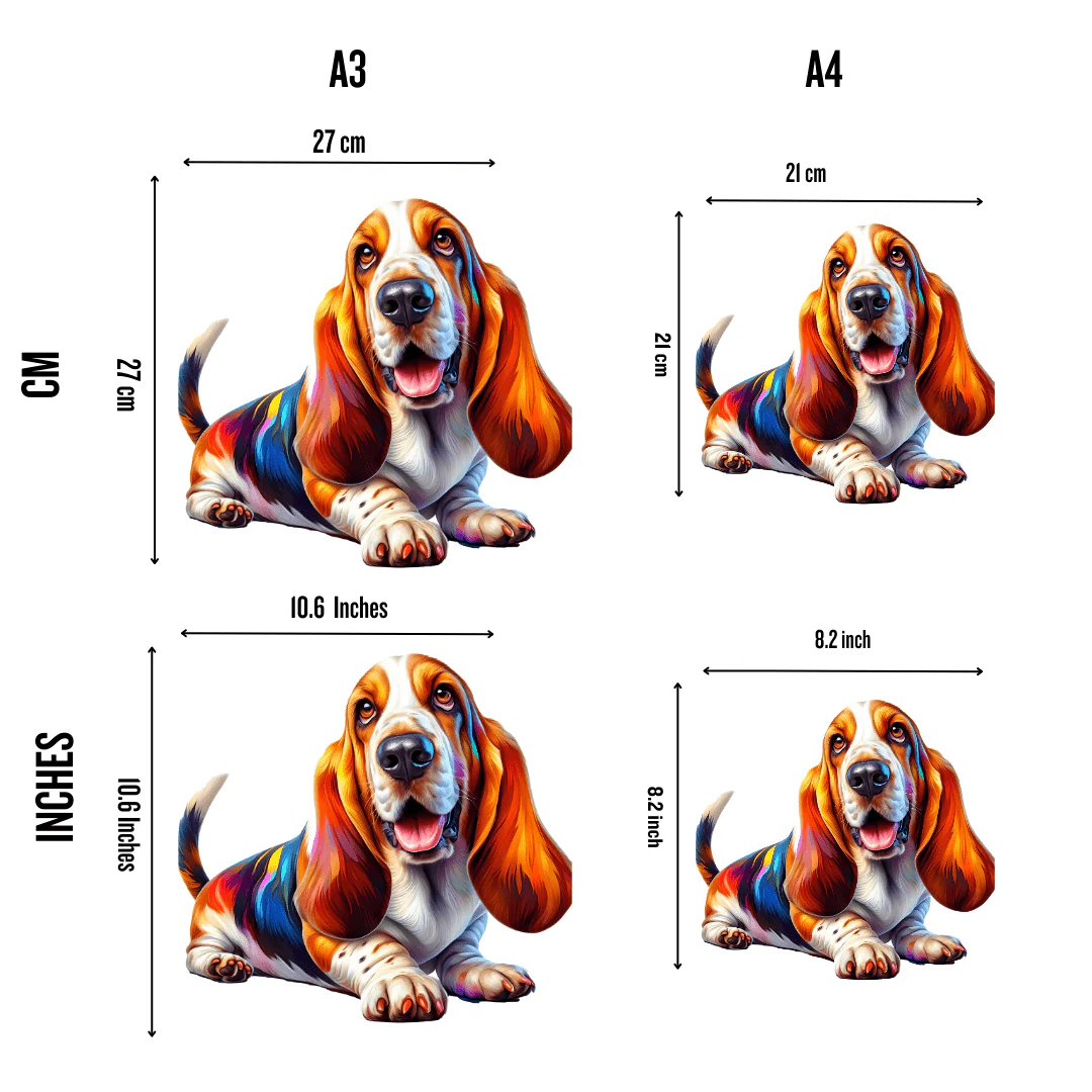 Basset Hound Dog - Jigsaw Puzzle