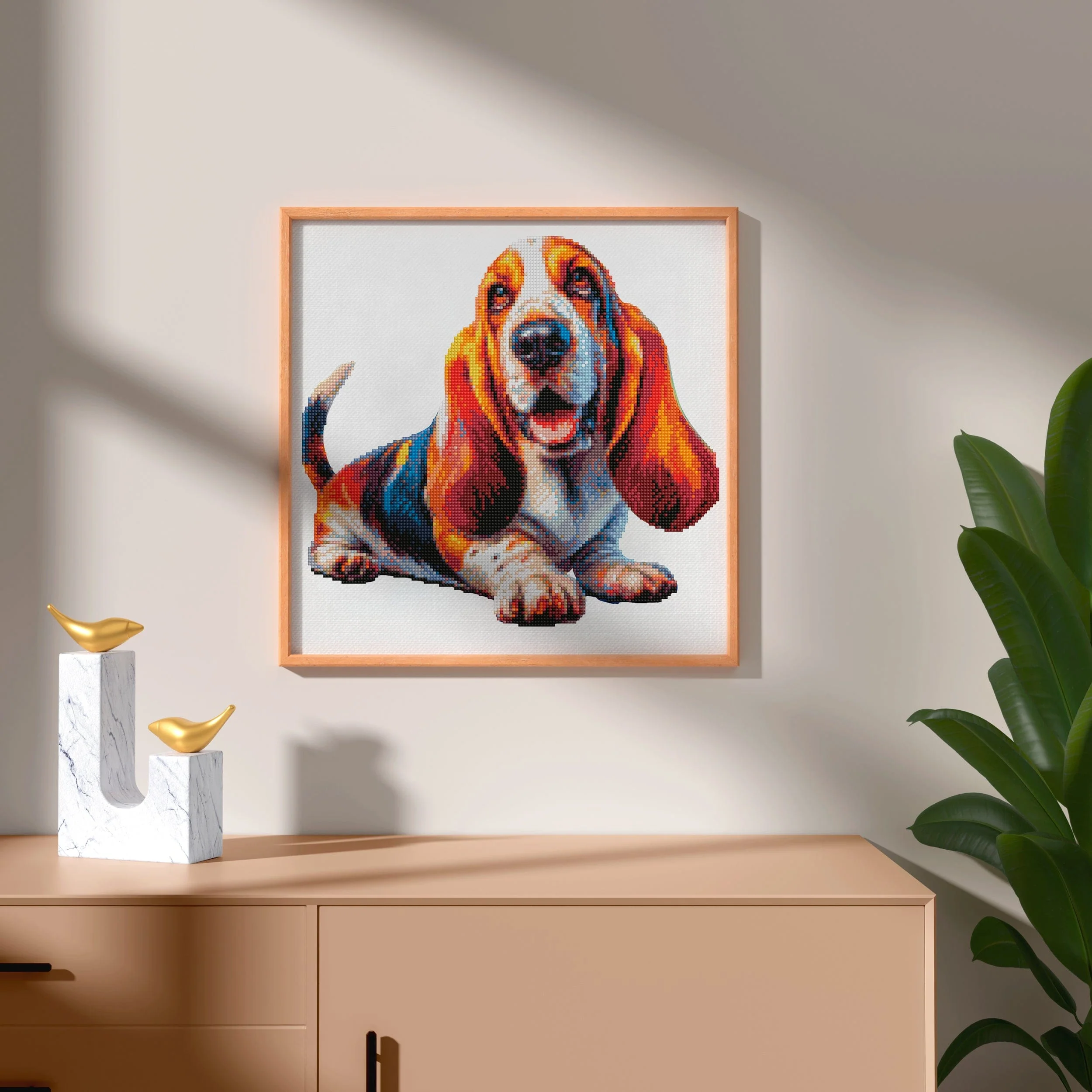 Basset Hound Dog - Diamond Painting Kit