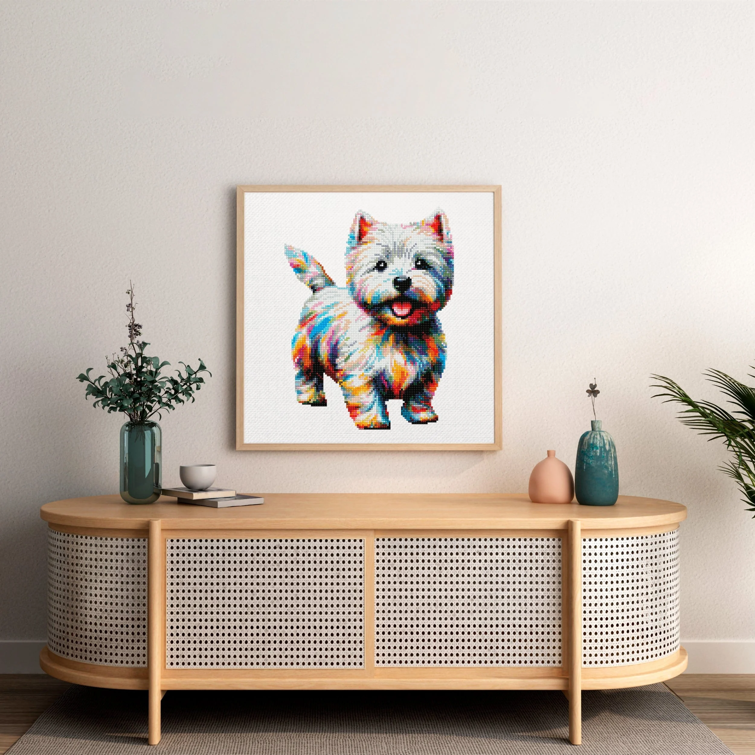 West Highland White Terrier Dog / Westie - Diamond Painting Kit