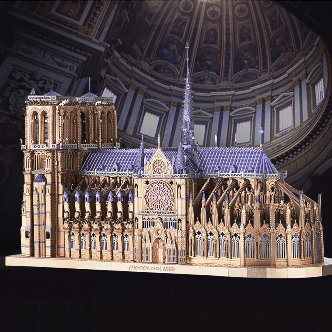 Notre Dame De Paris Church 3D Metal Puzzle