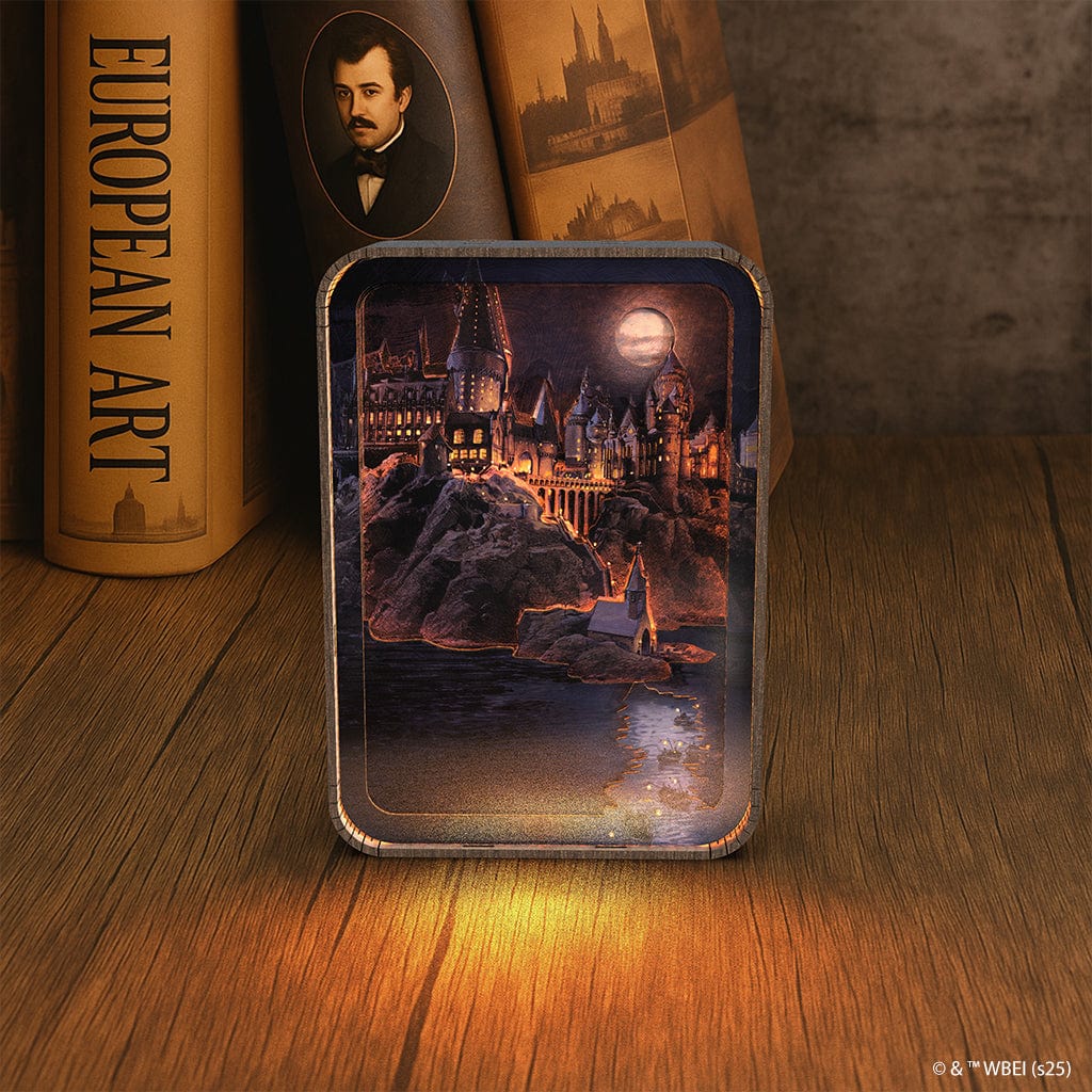 Hogwarts In The Moonlight - 3D DIY Wooden Puzzle Night Lamp