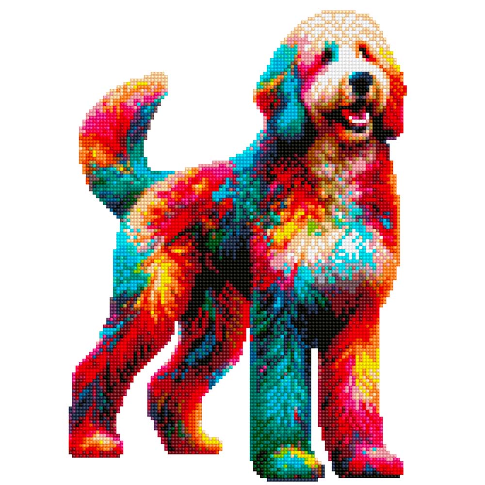 Bernedoodle Dog - Diamond Painting Kit