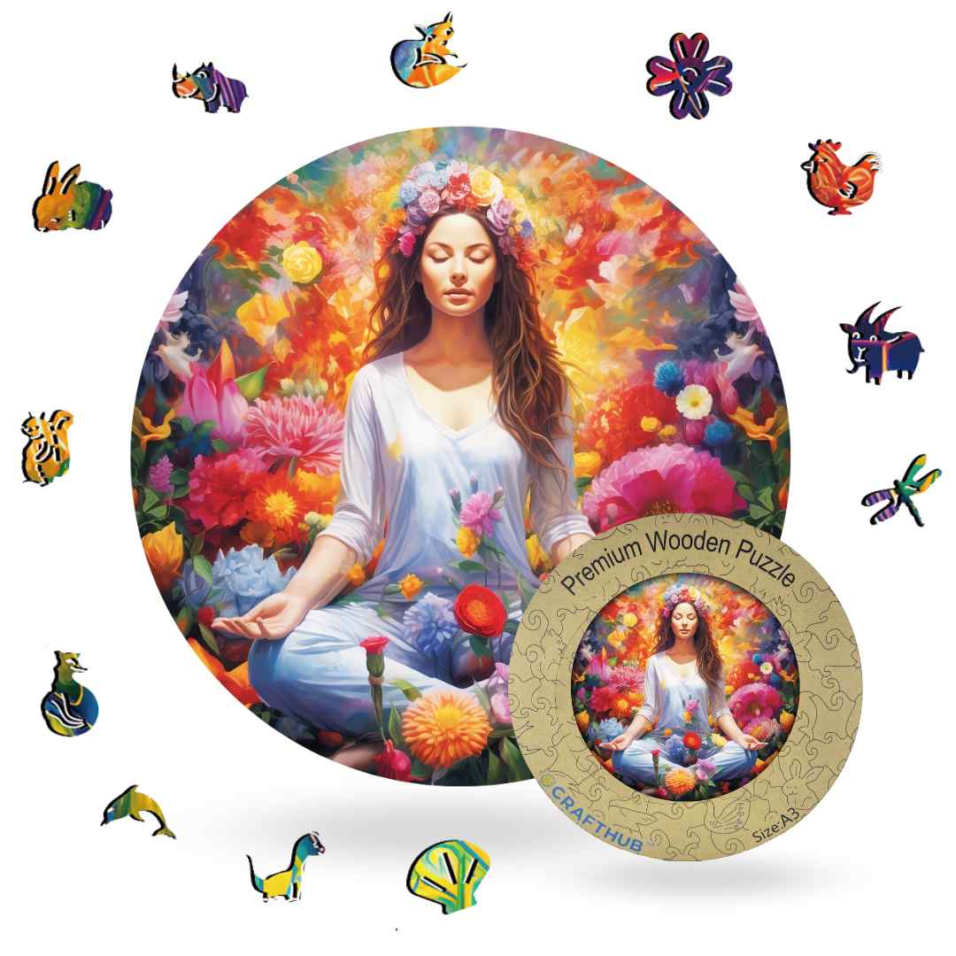Meditating in Nature - Jigsaw Puzzle