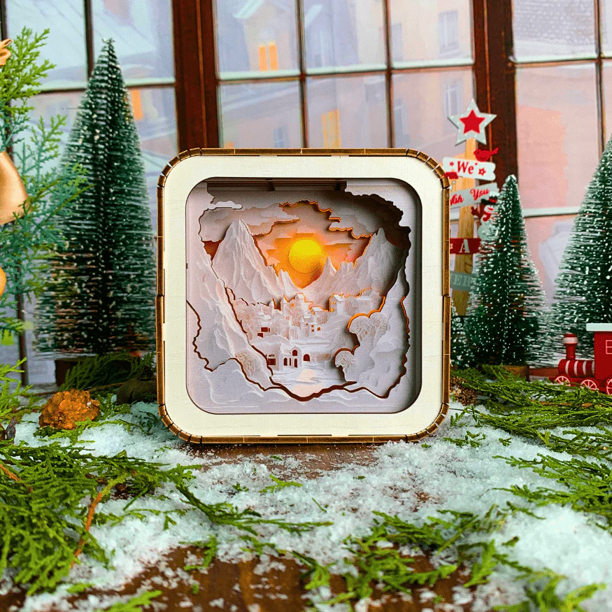 Snowy Coast - 3D Puzzle Night Lamp