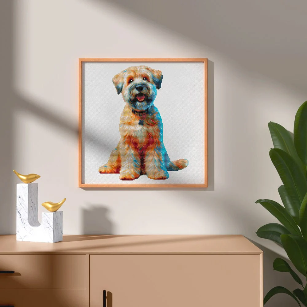 Wheaten Terrier Dog - Diamond Painting Kit
