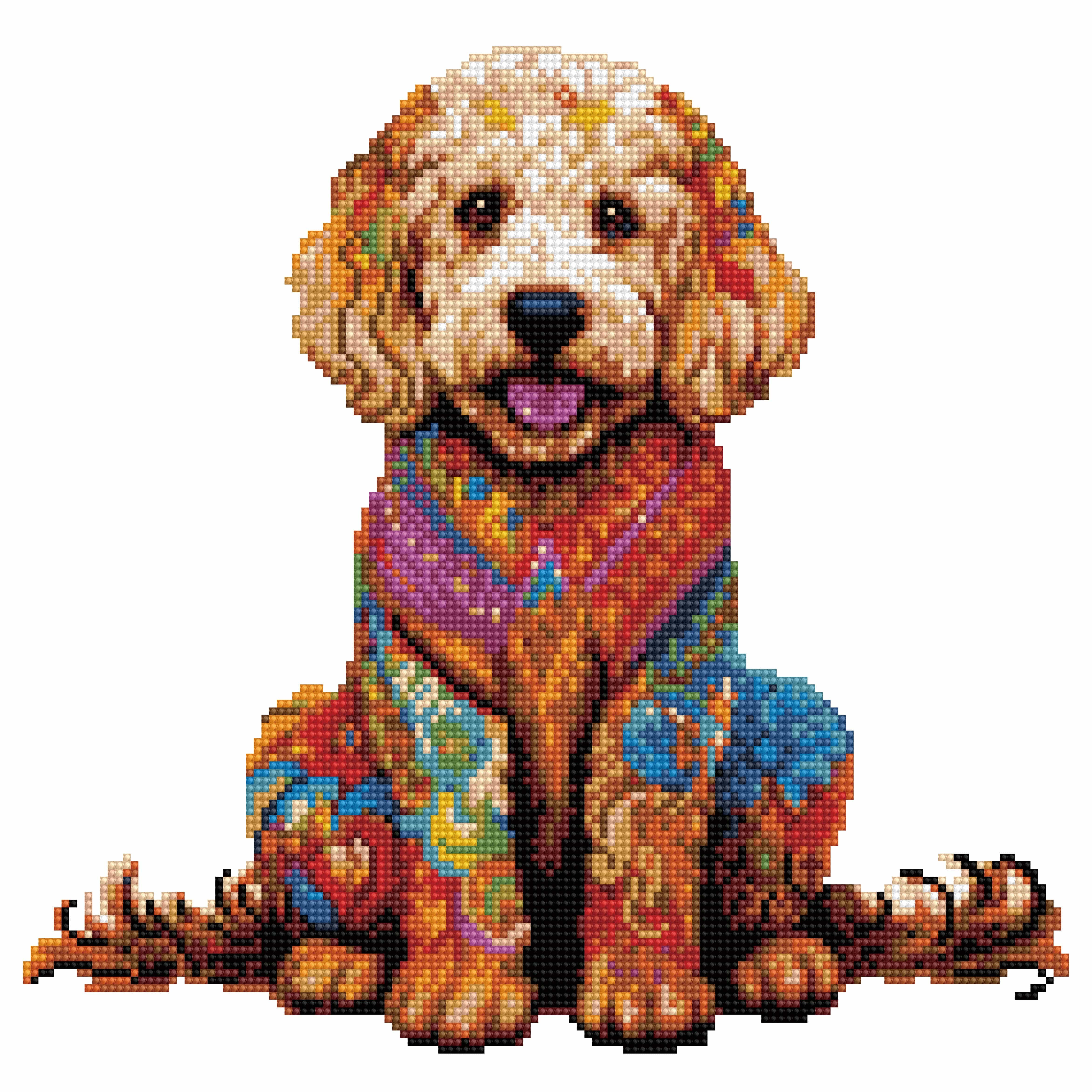 Golden Doodle Dog - Diamond Painting Kit