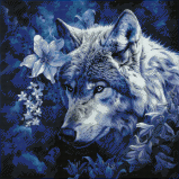 Blossom Wolf - Diamond Painting Kit