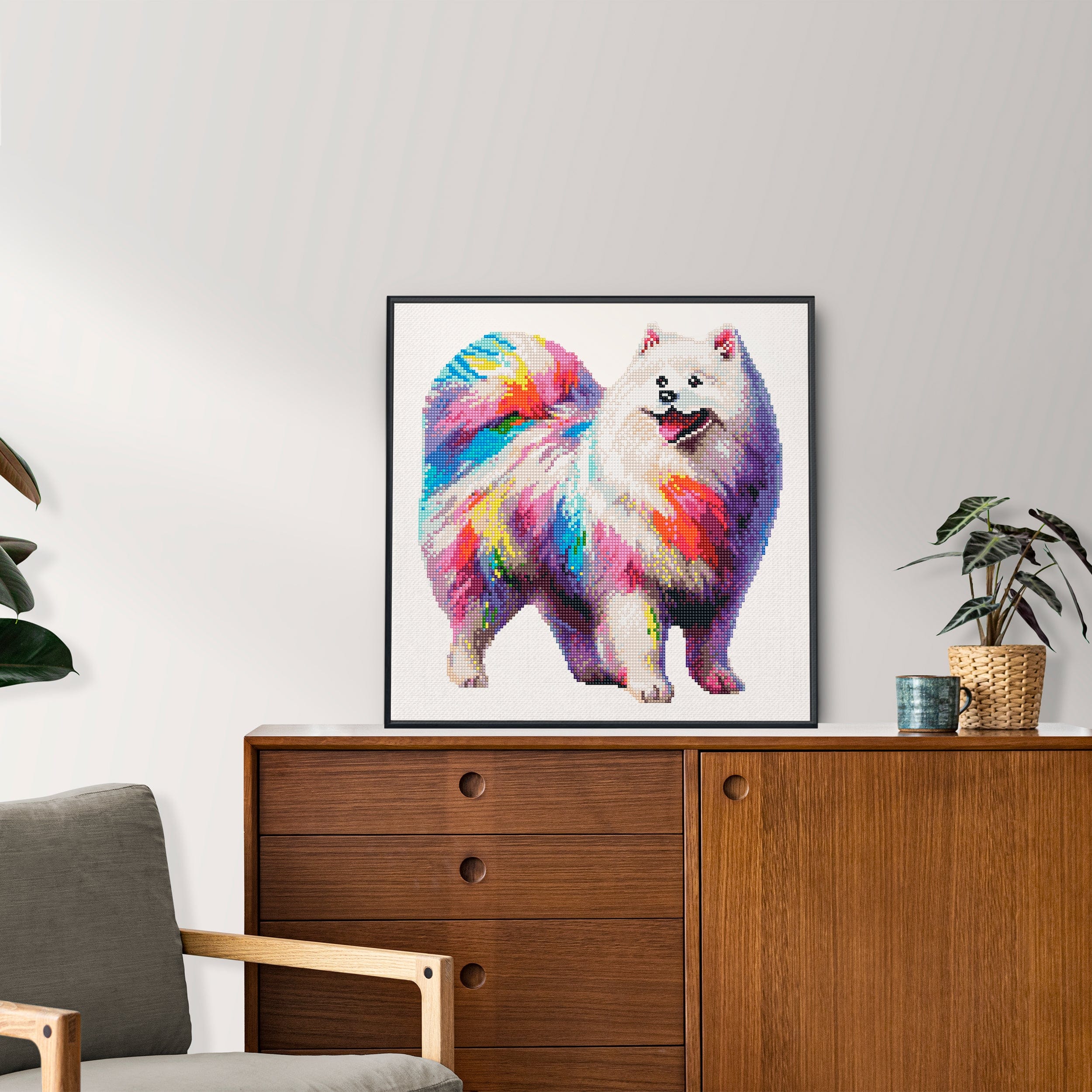 Samoyed Dog - Diamond Painting Kit